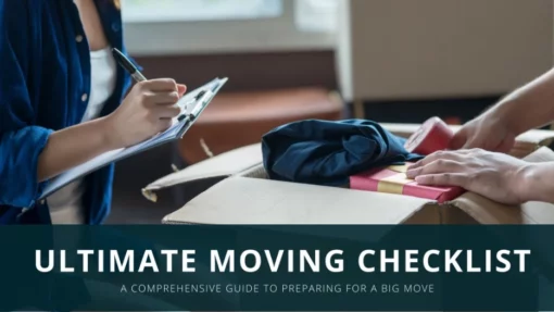 Ultimate moving checking list to prep for a big move